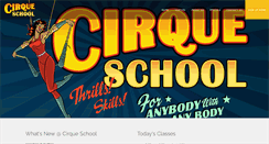 Desktop Screenshot of cirqueschoolla.com