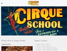 Tablet Screenshot of cirqueschoolla.com